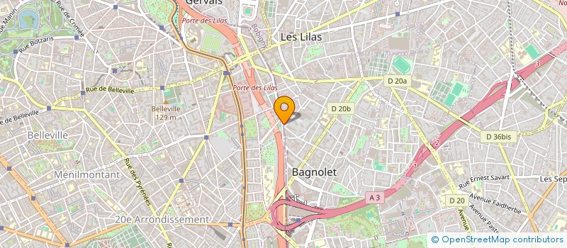 localisation de l'entreprise OLIVIER 2000 à BAGNOLET