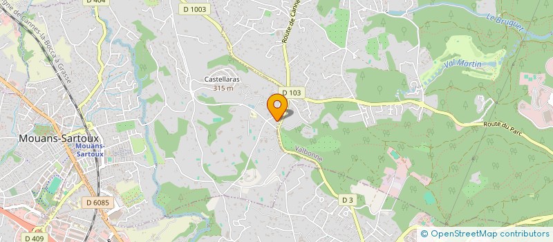 localisation de l'entreprise OLIVIER  MOUANS-SARTOUX