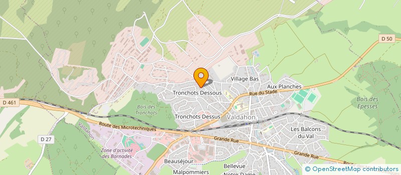 localisation de l'entreprise OLIVIER ATH COURTIER  VALDAHON