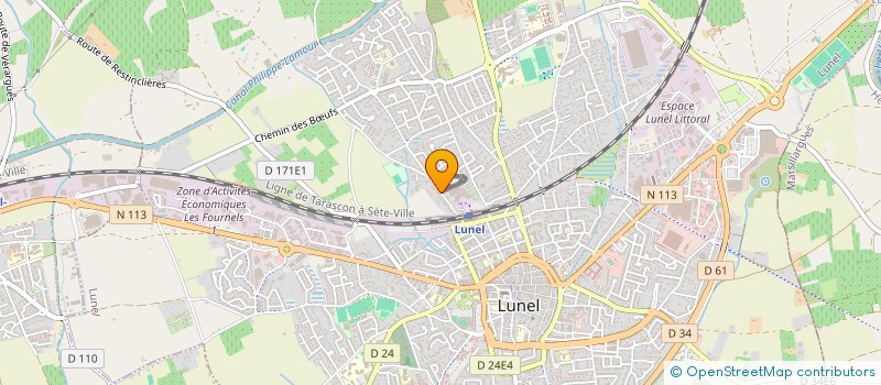 localisation de l'entreprise OLIVIER BOISSON INDUSTRIES  LUNEL