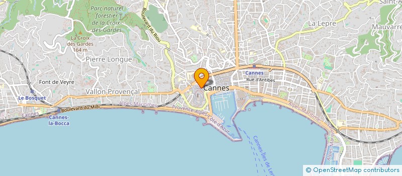 localisation de l'entreprise OLIVIER BOUZERAND à CANNES