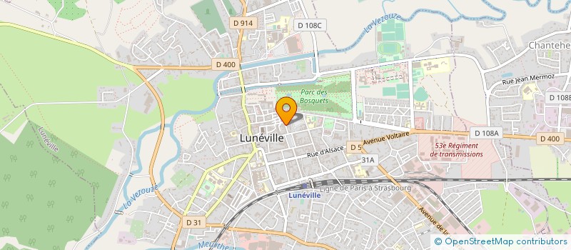 localisation de l'entreprise OLIVIER BURDUCHE à LUNEVILLE