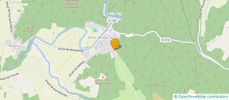 localisation de l'entreprise OLIVIER CAILLET RENOVATION  PONT-DE-BARRET