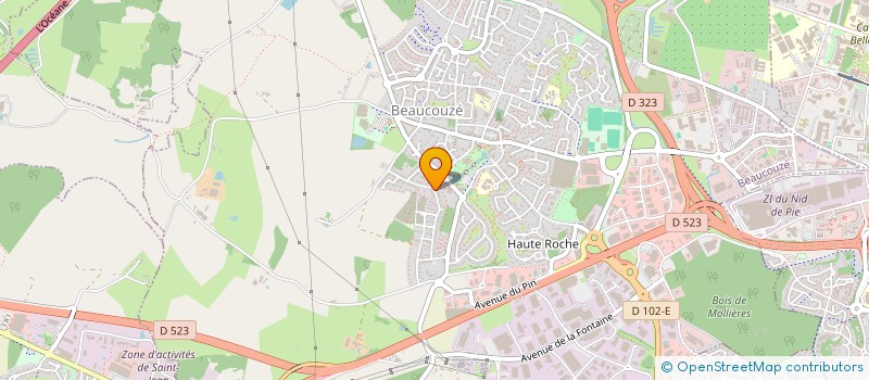 localisation de l'entreprise OLIVIER CHARNIER VEHICULE OCCASION à BEAUCOUZE