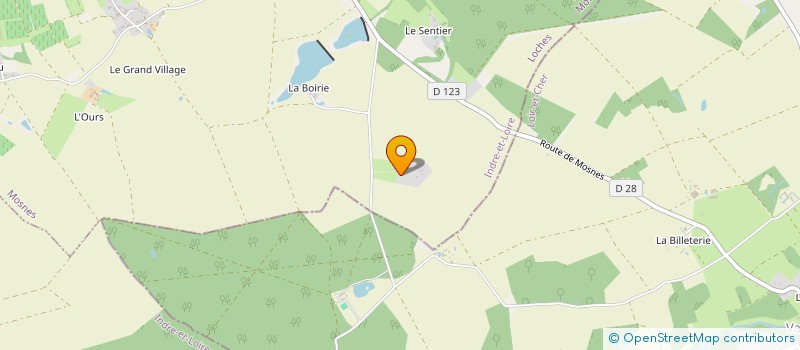 localisation de l'entreprise OLIVIER CHAZELAS ARTISAN BOULANGER  MOSNES