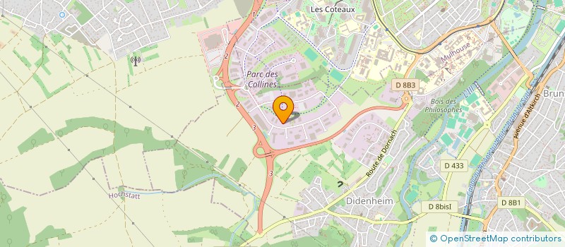 localisation de l'entreprise OLIVIER CHOFFEL  BRUNSTATT-DIDENHEIM