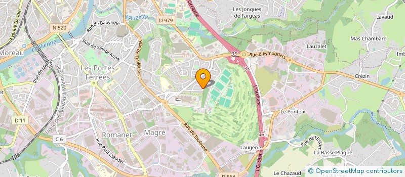 localisation de l'entreprise OLIVIER CORNELOUP REFERENCEMENT à LIMOGES