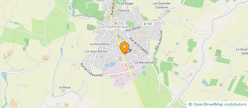 localisation de l'entreprise OLIVIER COURAUD à MAUGES-SUR-LOIRE