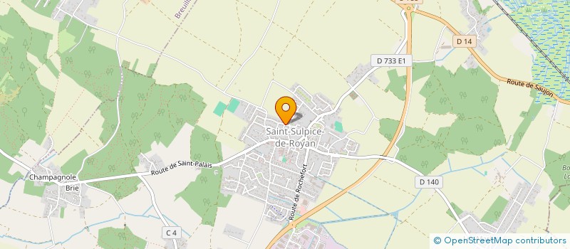 localisation de l'entreprise OLIVIER COUTURIER  SAINT-SULPICE-DE-ROYAN