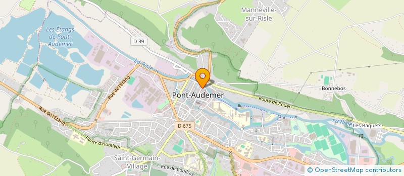 localisation de l'entreprise OLIVIER DESCHAMPS PATISSIER CHOCOLATIER à PONT-AUDEMER