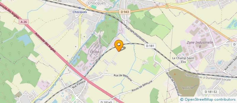 localisation de l'entreprise OLIVIER ELEC  LABEUVRIERE