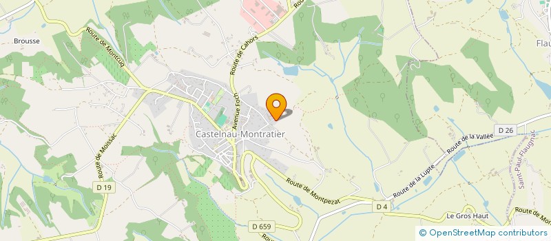 localisation de l'entreprise OLIVIER ENT.  CASTELNAU-MONTRATIER