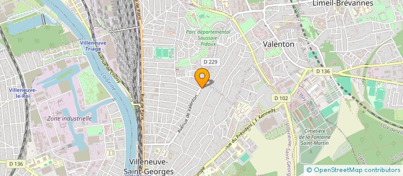 localisation de l'entreprise OLIVIER ET BOUYSSOU à VILLENEUVE-SAINT-GEORGES