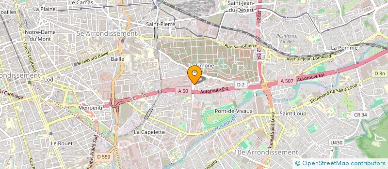 localisation de l'entreprise OLIVIER ET GUIDOTTI  MARSEILLE