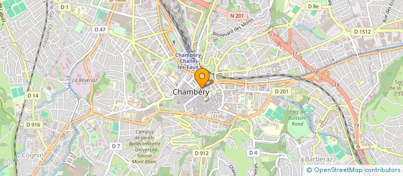 localisation de l'entreprise OLIVIER ET PHILIPPE CORBE - PROTHESISTES DENTAIRES à CHAMBERY