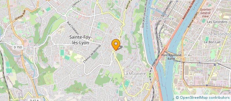 localisation de l'entreprise OLIVIER FERRARD EURL  SAINTE-FOY-LES-LYON