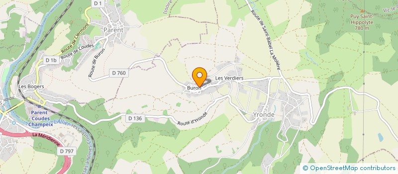 localisation de l'entreprise OLIVIER FOUILHOUX  YRONDE-ET-BURON