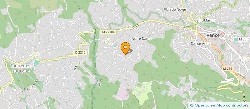 localisation de l'entreprise OLIVIER FRANCO TERRASSEMENT à VENCE