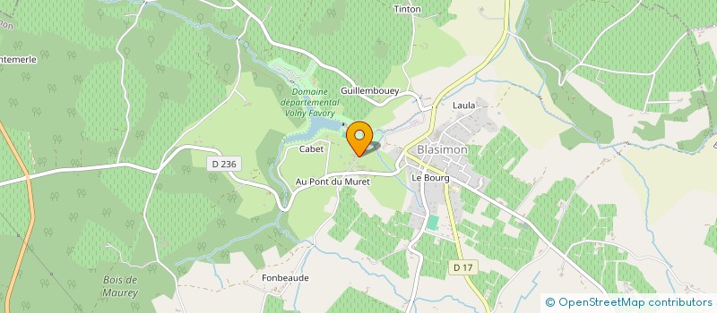 localisation de l'entreprise OLIVIER GUILLAUME  BLASIMON