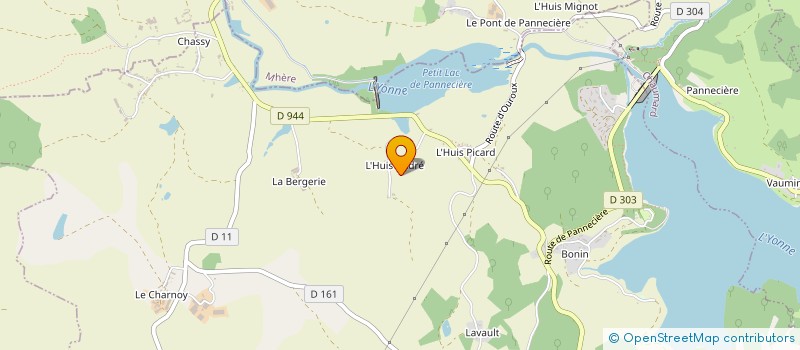 localisation de l'entreprise OLIVIER GUIMARD SARL à CHATEAU-CHINON (CAMPAGNE)