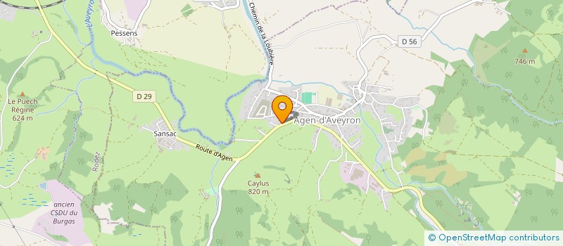 localisation de l'entreprise OLIVIER IMMOBILIER  AGEN-D'AVEYRON