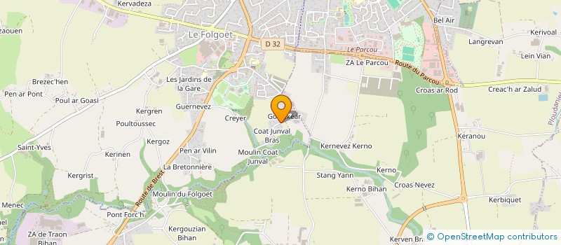 localisation de l'entreprise OLIVIER JESTIN  LE FOLGOET