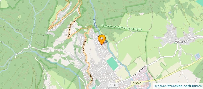 localisation de l'entreprise OLIVIER LECLERC ARCHITECTURES  GEX