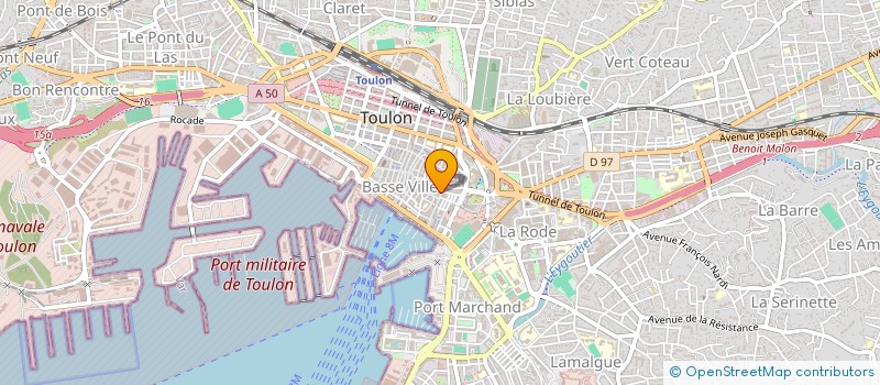 localisation de l'entreprise OLIVIER LOUISE ET GILBERT  TOULON