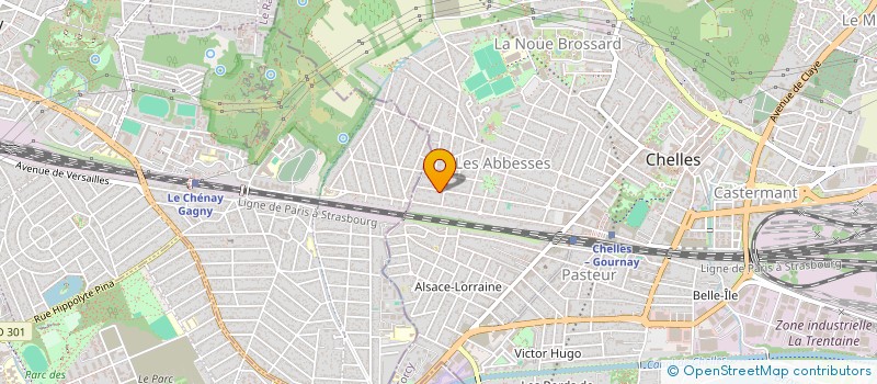 localisation de l'entreprise OLIVIER MERLOT SARL  CHELLES