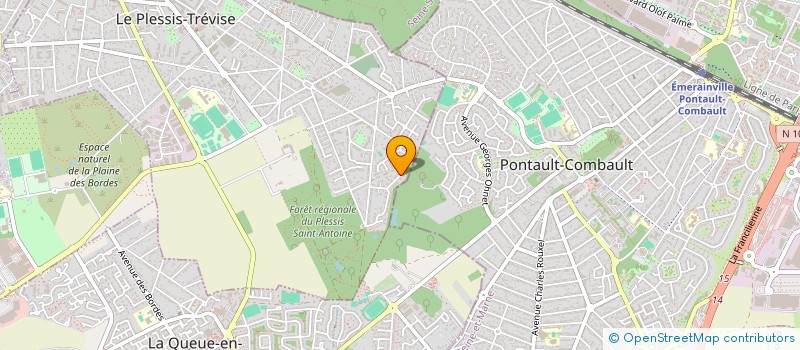 localisation de l'entreprise OLIVIER MOREL CONSULTANTS  LE PLESSIS-TREVISE