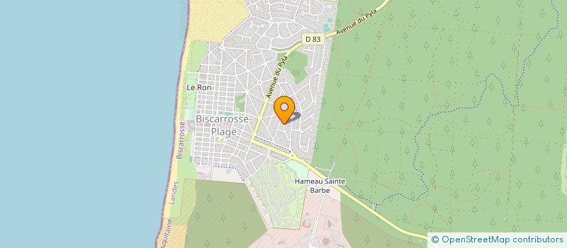 localisation de l'entreprise OLIVIER OU STEPHANE LALANNE  BISCARROSSE