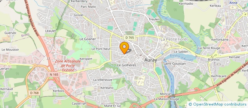 localisation de l'entreprise OLIVIER.P.F  AURAY