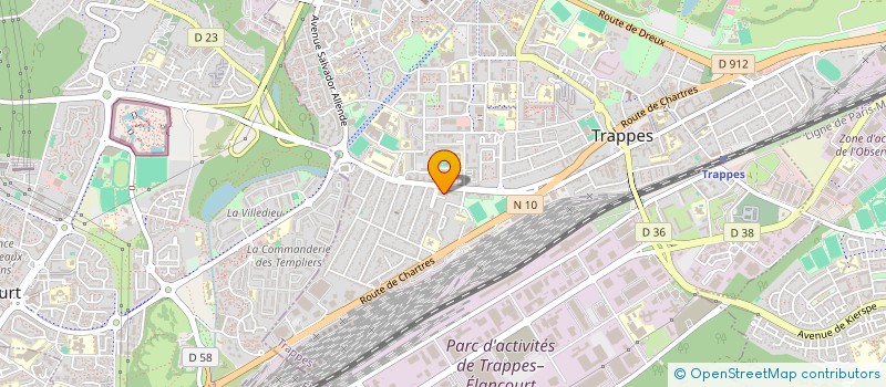 localisation de l'entreprise OLIVIER PAYSAGES ET SERVICES  TRAPPES