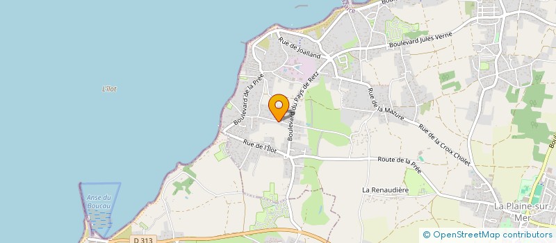 localisation de l'entreprise OLIVIER PERISSINOT à LA PLAINE-SUR-MER