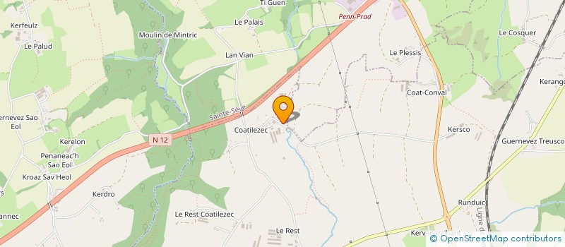 localisation de l'entreprise OLIVIER-PERSON  PLEYBER-CHRIST