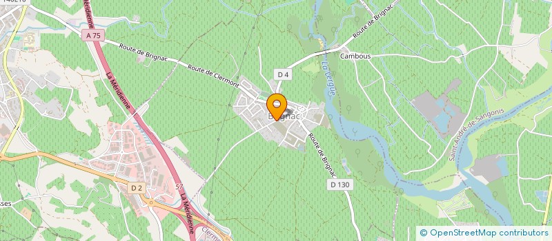 localisation de l'entreprise OLIVIER PIERRE  BRIGNAC