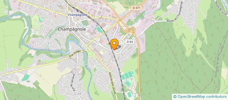 localisation de l'entreprise OLIVIER PLUBEAU  CHAMPAGNOLE