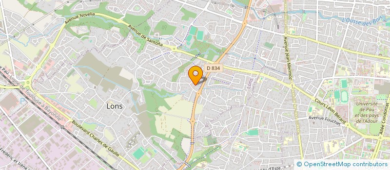 localisation de l'entreprise OLIVIER PREPAFIT  LONS