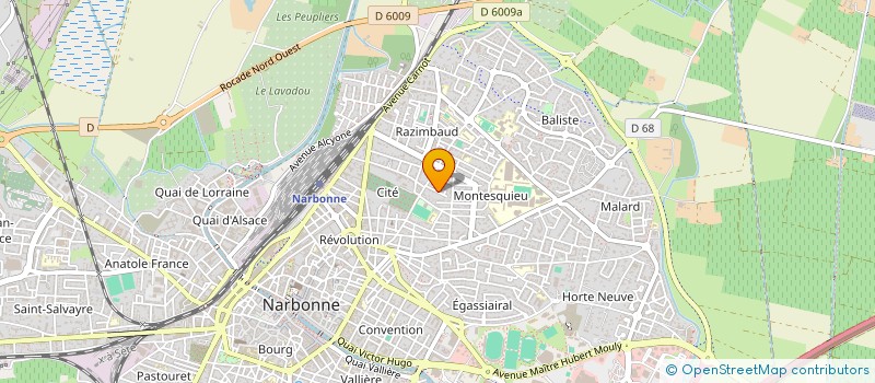 localisation de l'entreprise OLIVIER RAPINAT, JULIE GAUTIER ET OLIVIER BROUSSON  NARBONNE