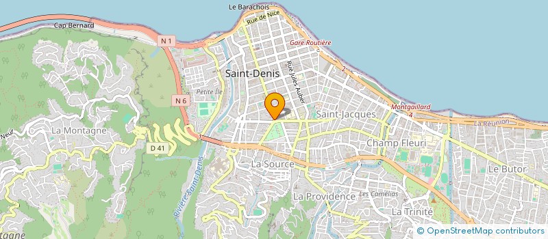 localisation de l'entreprise OLIVIER RINALDI SARL à SAINT-DENIS