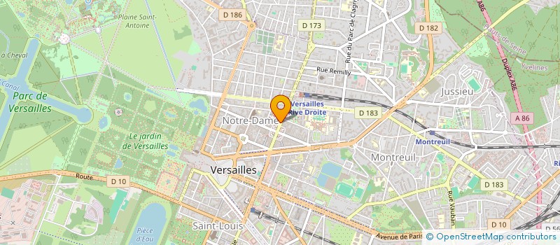 localisation de l'entreprise OLIVIER SCHEFERMAN PARFUMS à VERSAILLES