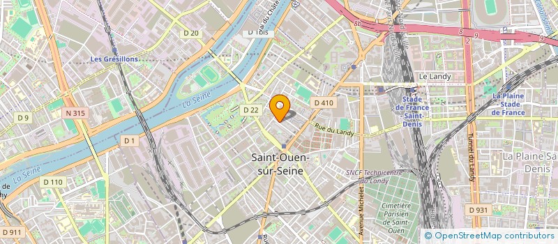 localisation de l'entreprise OLIVIER SERVICES à SAINT-OUEN-SUR-SEINE