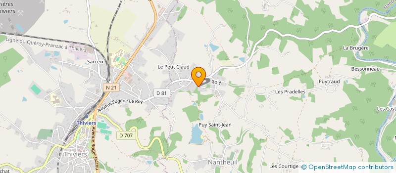 localisation de l'entreprise OLIVIER TAXI PERIGORD  NANTHEUIL