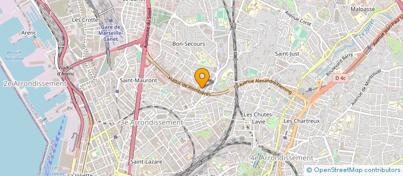 localisation de l'entreprise OLIVIER VIANDES PLOMBIERES à MARSEILLE