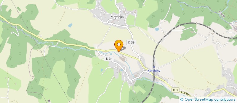 localisation de l'entreprise OLIVIER XERTY INDUSTRIES  XERTIGNY