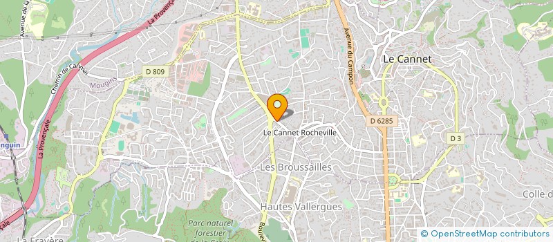 localisation de l'entreprise OLIVIERI SARL à LE CANNET