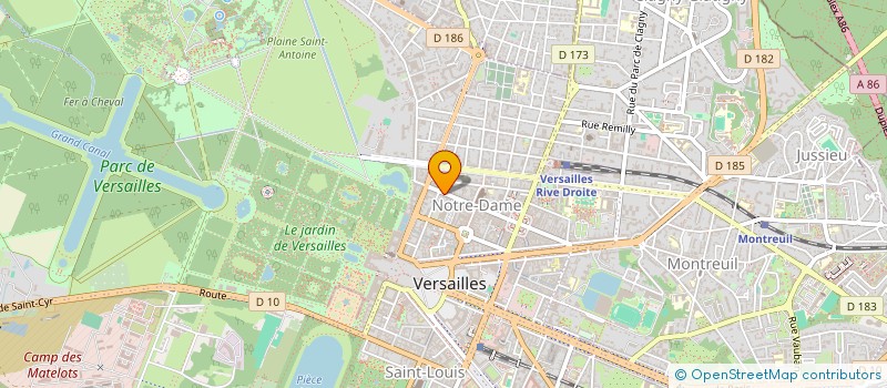 localisation de l'entreprise OLIVIERO à VERSAILLES
