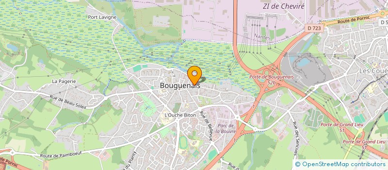 localisation de l'entreprise OLIVIERO STEPHANE ELECTRICITE à BOUGUENAIS