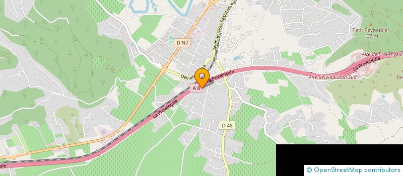 localisation de l'entreprise OLIVIERS DU SUD  VIDAUBAN