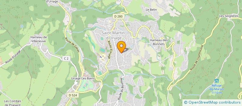 localisation de l'entreprise OLIVINE  SAINT-MARTIN-D'URIAGE